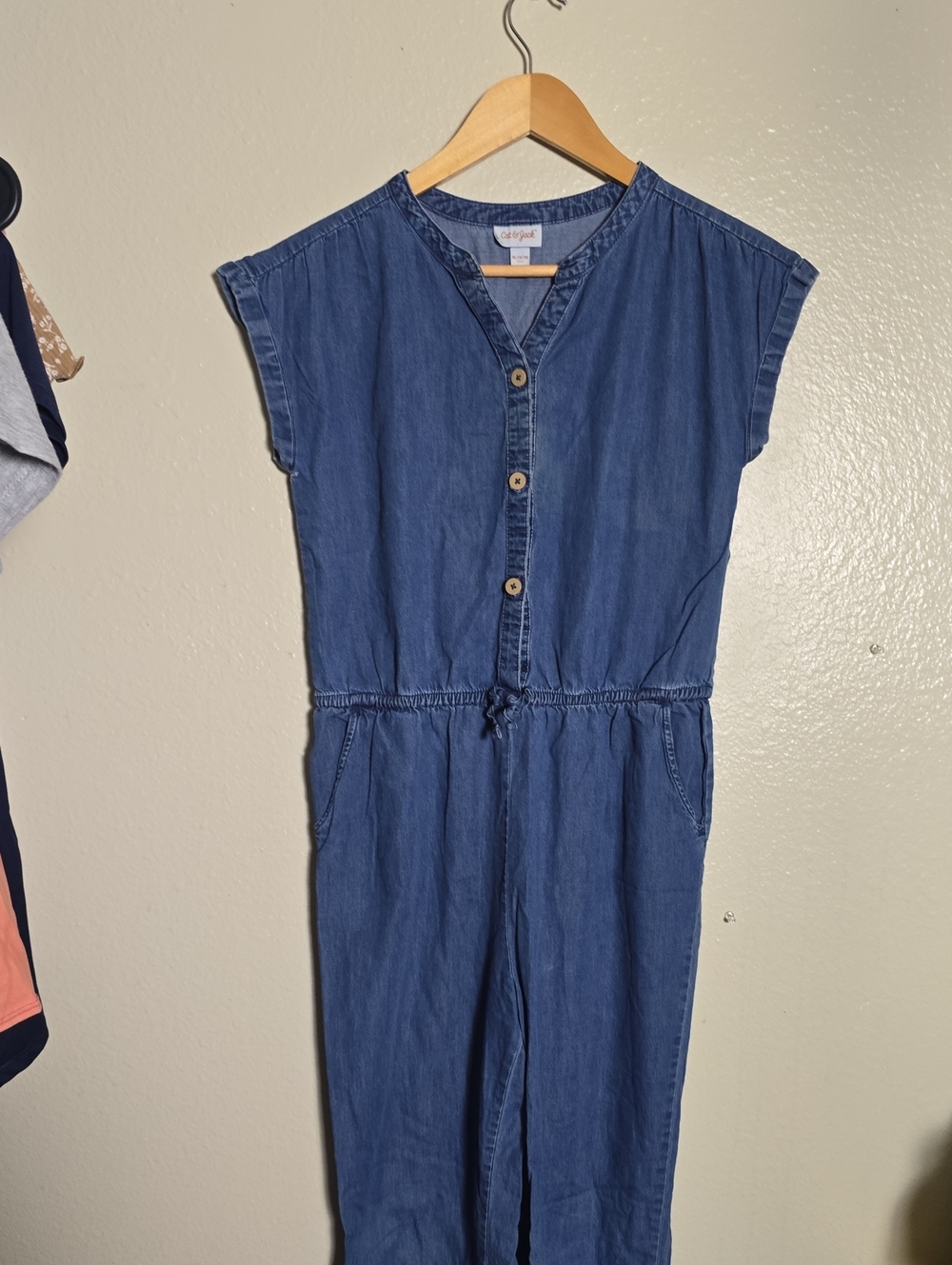 Cat & Jack Denim Jumpsuit Romper